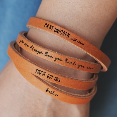 Meaningful Encouragement Bracelet Strength Inspiration Gift