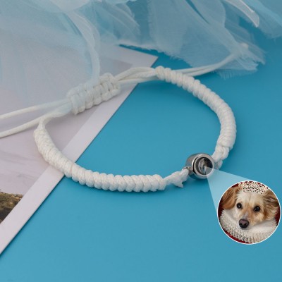 Personalised Memorial Photo Projection Bracelet For Pet