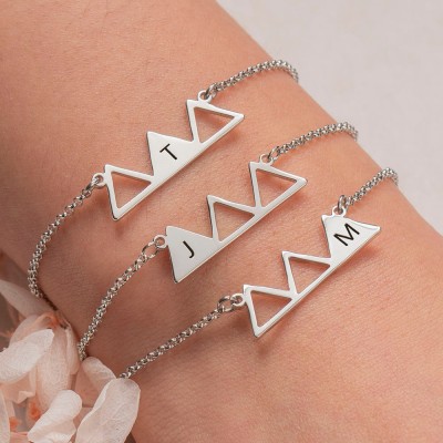 Personalised Best Friend Sister Friendship Bracelets For 3