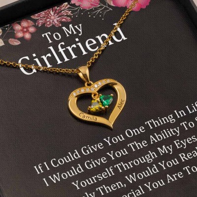 Personalized To My Girlfriend Necklace Gift Ideas For Her Anniversary Birthday Valentine's Day