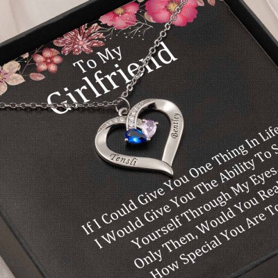 Personalized To My Girlfriend Necklace Gift Ideas For Her Anniversary Birthday Valentine's Day