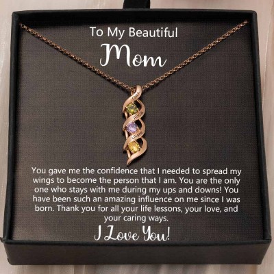 To My Mom Necklace From Daughter Son Gift Ideas For Mother's Day
