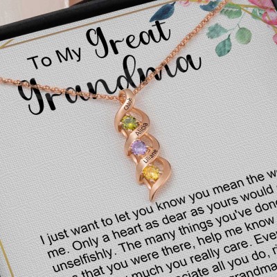 Personalized To My Grandma Necklace From Grandkids Gift Ideas For Grandma Mother's Day
