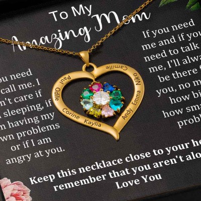 Personalized To My Amazing Mom Necklace From Daughter Son Gift Ideas For Mother's Day Birthday