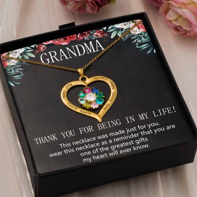 Personalized To My Grandma Necklace Gift Ideas For Grandma Mother's Day Birthday
