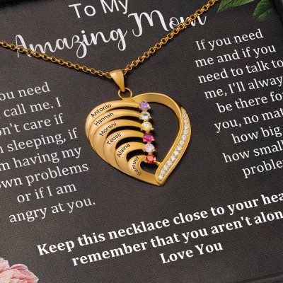 Personalized To My Mom Necklace From Daughter Son Gift Ideas For Mother's Day Birthday