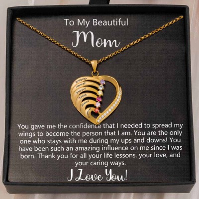 Personalized To My Mom Necklace From Daughter Son Gift Ideas For Mother's Day Birthday