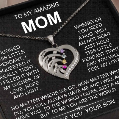 Personalized To My Mom Necklace From Son Gift Ideas For Mother's Day Birthday