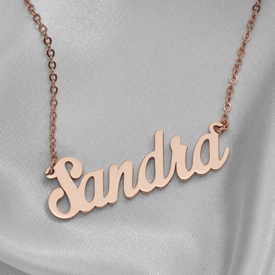 Personalized Customized " Carrie" Style Name Necklace