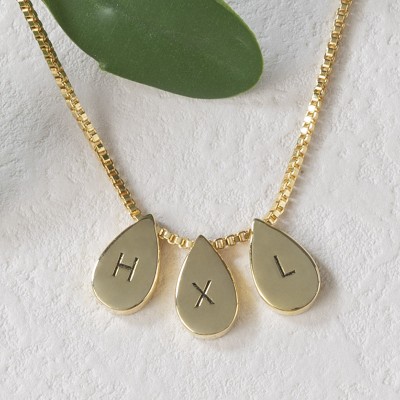 Personalised Name Engraved Initial Necklace