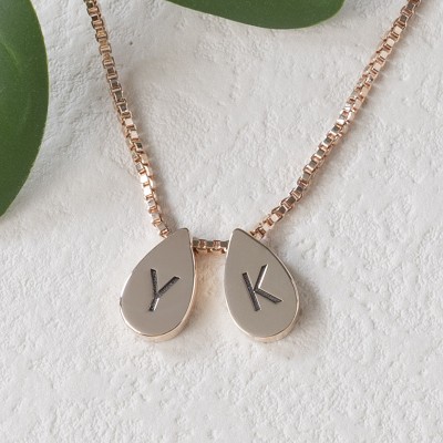 Personalised Name Engraved Initial Necklace