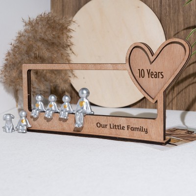 Our Little Family Personalised Sculpture Figurines For Mom Grandma Christmas Day Gift Ideas