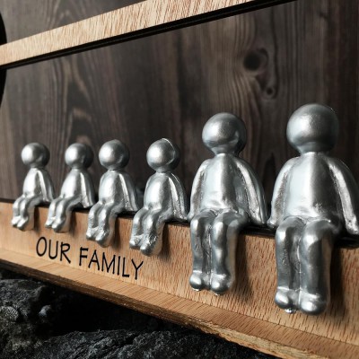 8 Years Together We Made a Family Personalized Sculpture Figurines 8th Anniversary Christmas Gift