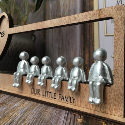 10 Years Our Little Family Personalized Sculpture Figurines 10th Anniversary Christmas Gift