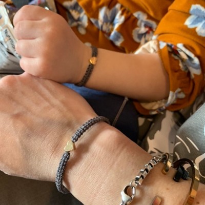 First Day of 6th Grade Back to School Bracelet Mommy and Me Anxiety Separation Wish For Kid Set of 2