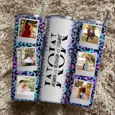 Personalized Mom Tumbler With Kids Name For Mother's Day