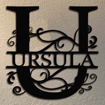 Personalized Family Name Metal Sign Monogram Home Wall Decor