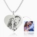 Heart Photo Engraved Tag Necklace