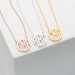 Dainty Monogram Necklace | Custom Block Monogram Initials Necklace | Personalized Name Jewelry